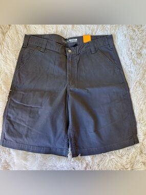 Carhartt Men's Gray Canvas Work Shorts Size: 36 NWT
